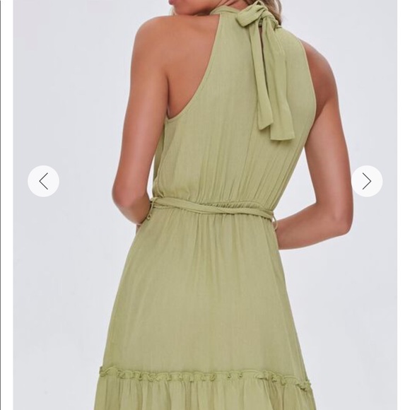 NWT Forever21 Green Halter Dress - Picture 3 of 5